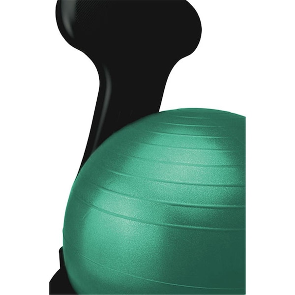 Fabrication Enterprises Cando Plastic Mobile Ball Chair With Back With O Arms Ball, Green - Adult 30-1792G - main
